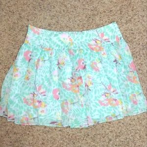 🆕️Gap Green Floral Skirt Women's Size 16 Green Flare Skirt NWT
